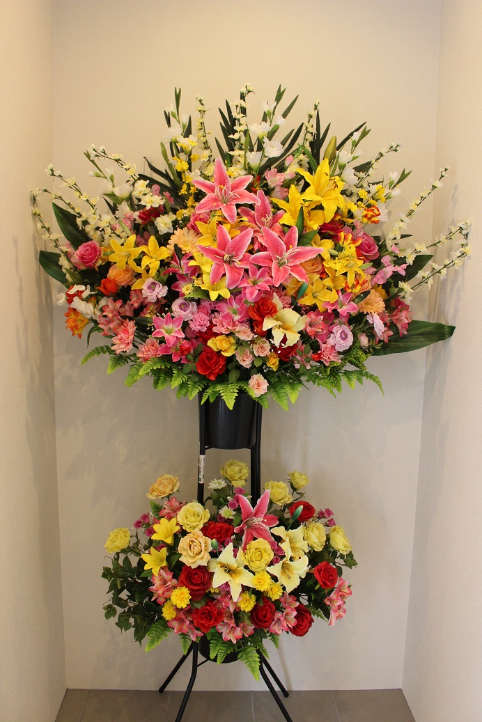 札幌造花スタンド花２段